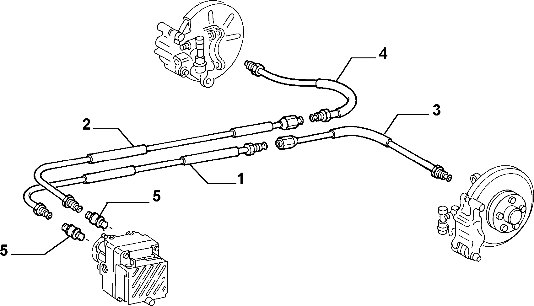 HYDRAULIC BRAKE CONTROL WITH ANTISKID إلى عن على Lancia KAPPA KAPPA  3.0 V6 (1994 - 2001)