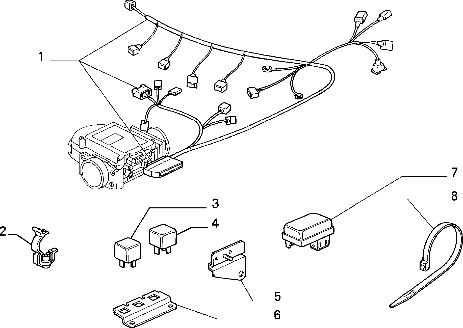 INJECTION SYSTEM إلى عن على Lancia THEMA THEMA BZ\DS R.88 (1988 - 1992)