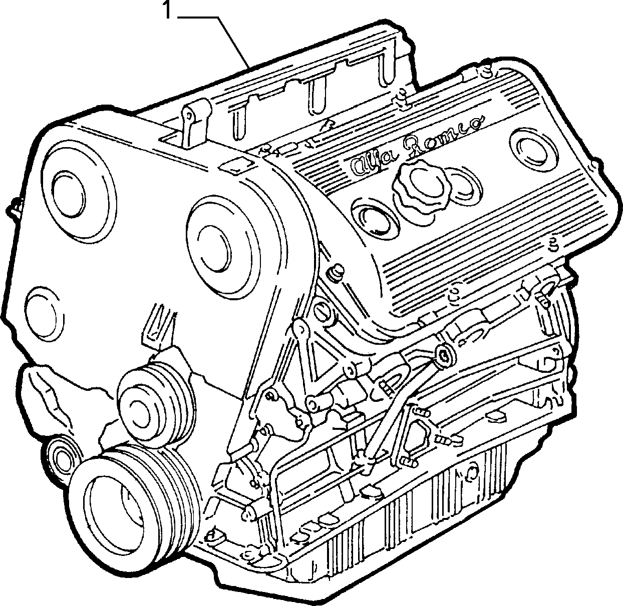 ENGINE for Alfa Romeo 166 166 BZ-DS (1998 - 2007)