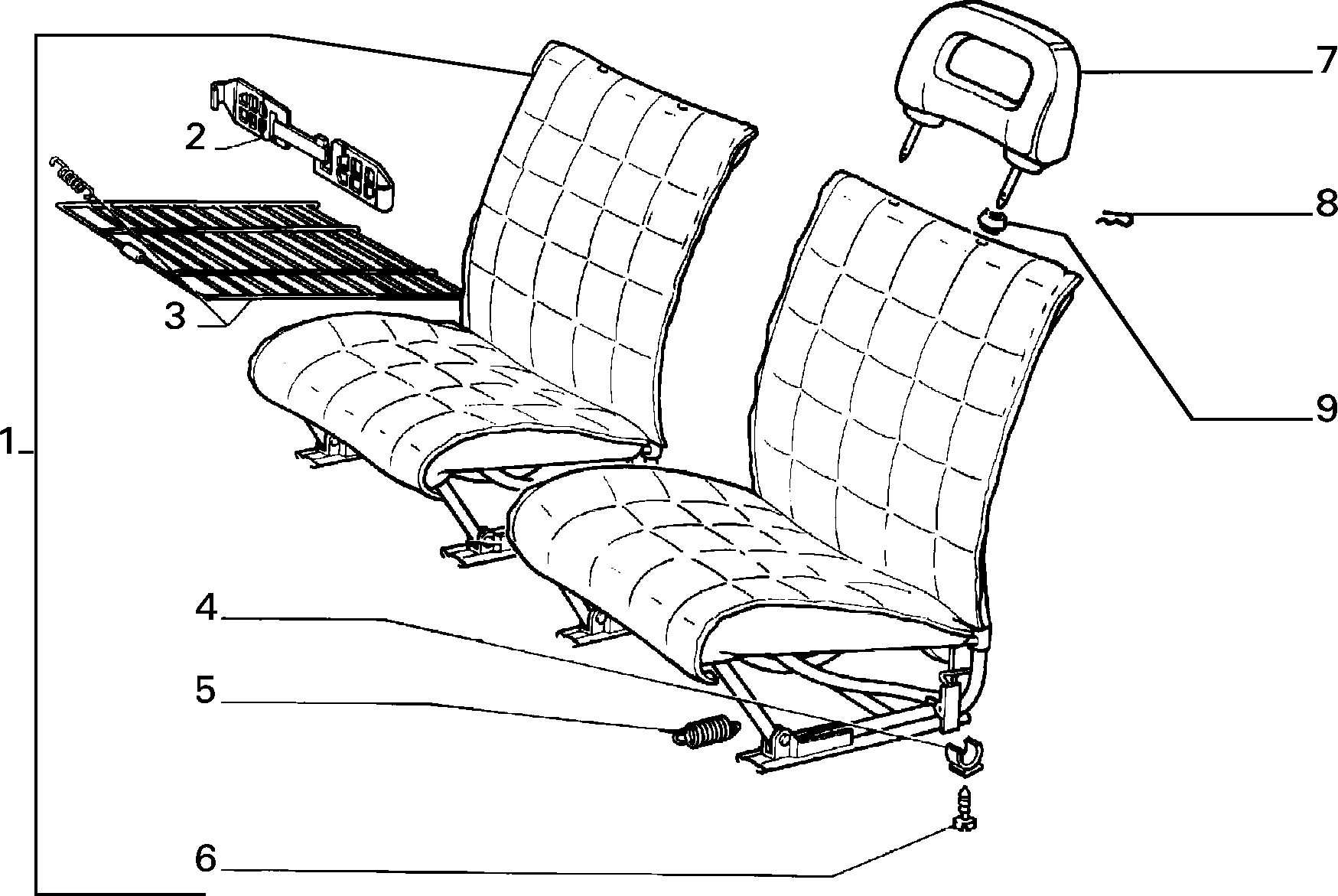 FRONT SEATS za Fiat PANDA PANDA DS (1986 - 1993)