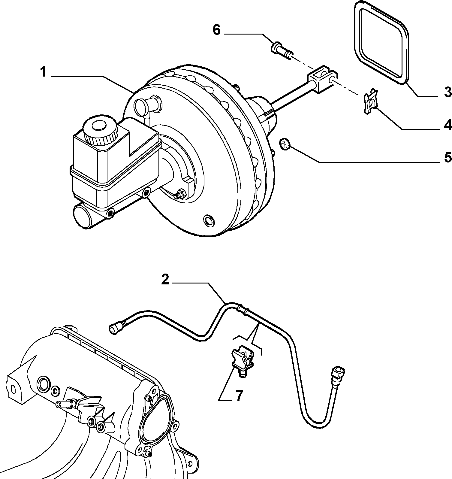 HYDRAULIC BRAKE CONTROL WITH ANTISKID для Lancia PHEDRA PHEDRA (2001 - 2010)