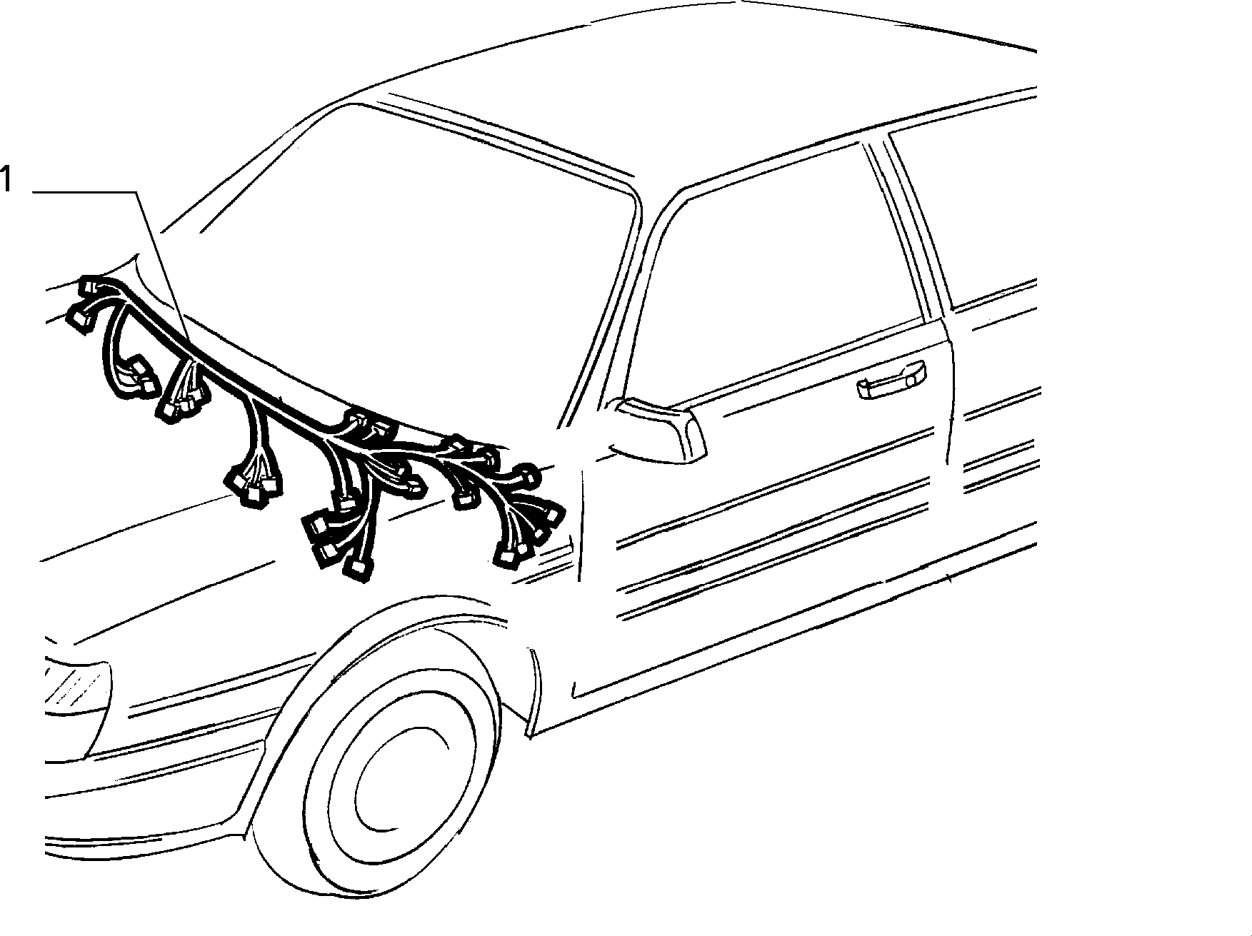 CABLE SET (CENTRAL PART) إلى عن على Lancia THEMA THEMA 3.0 V6 FL.92 (1992 - 1994)