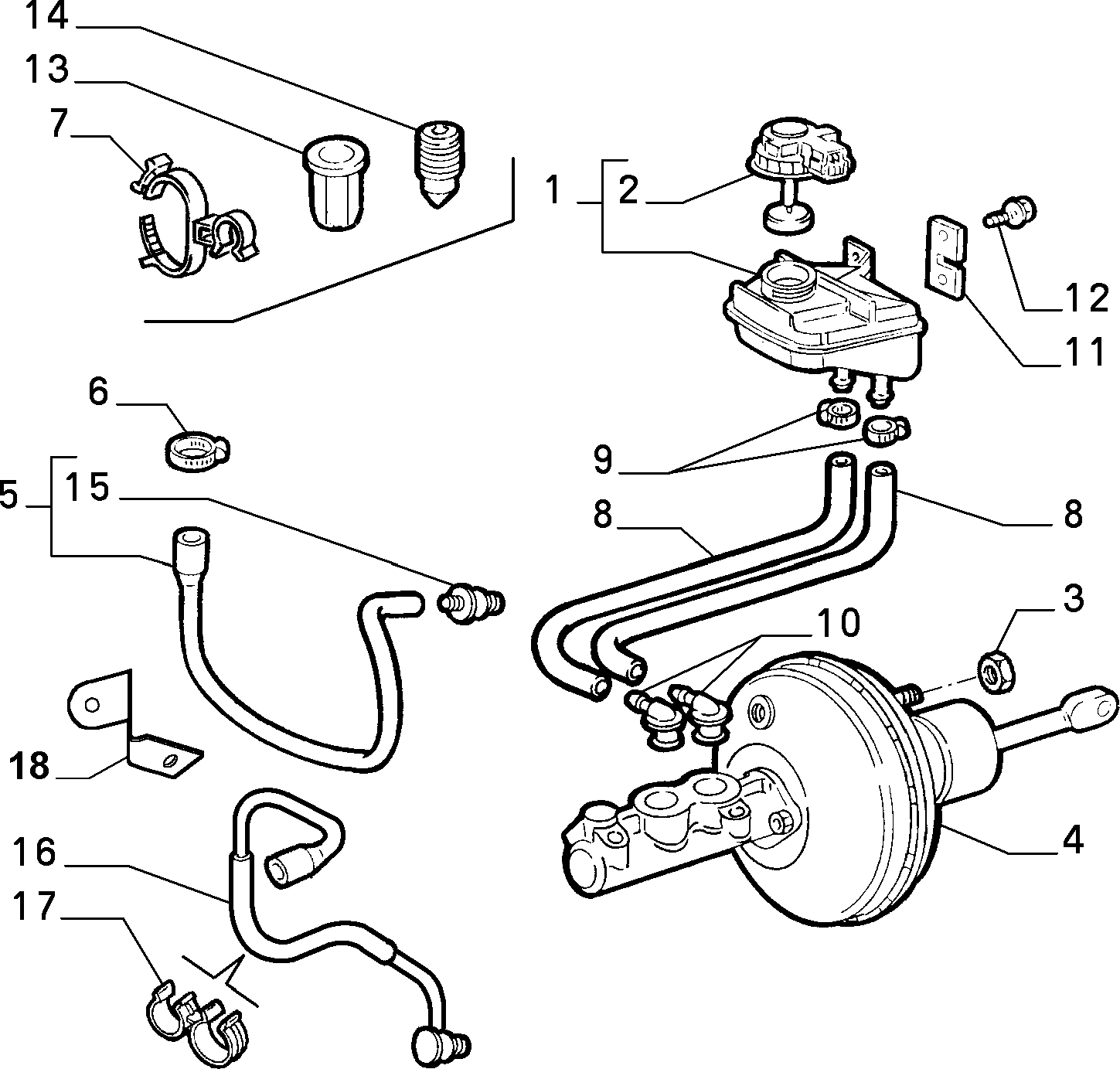HYDRAULIC BRAKE CONTROL WITH ANTISKID for Alfa Romeo GTV G T V (1995 - 1998)