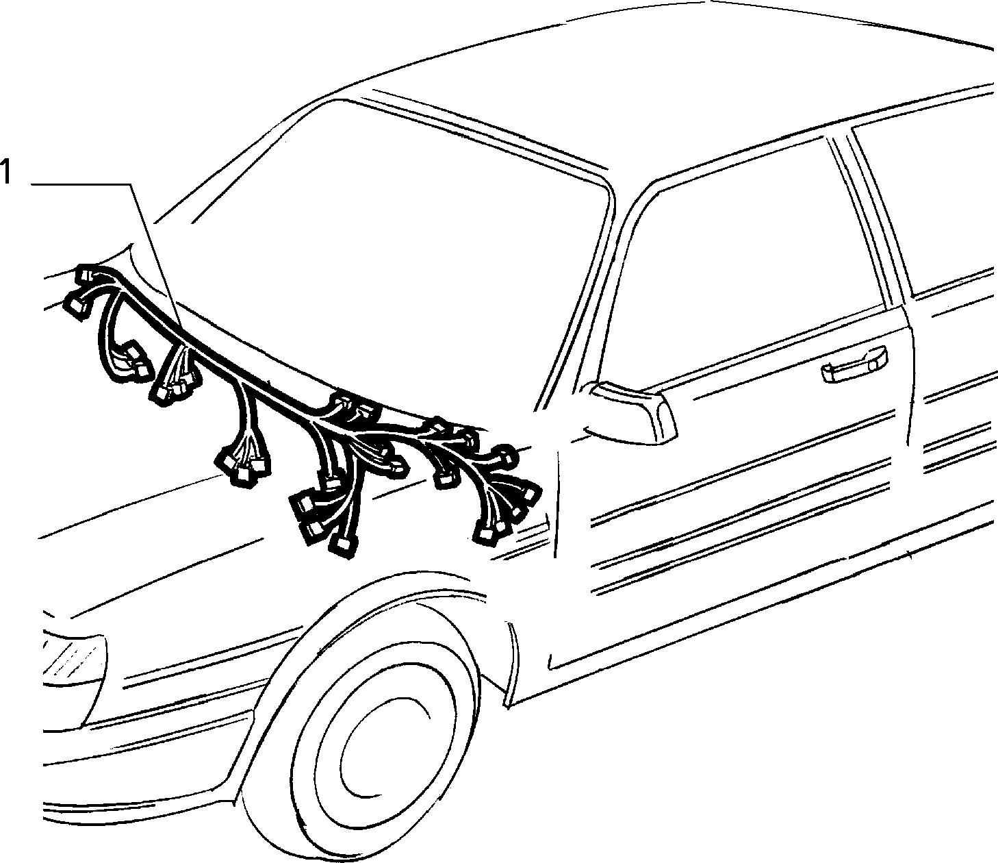 CABLE SET (CENTRAL PART) إلى عن على Lancia THEMA THEMA 3.0 V6 FL.92 (1992 - 1994)