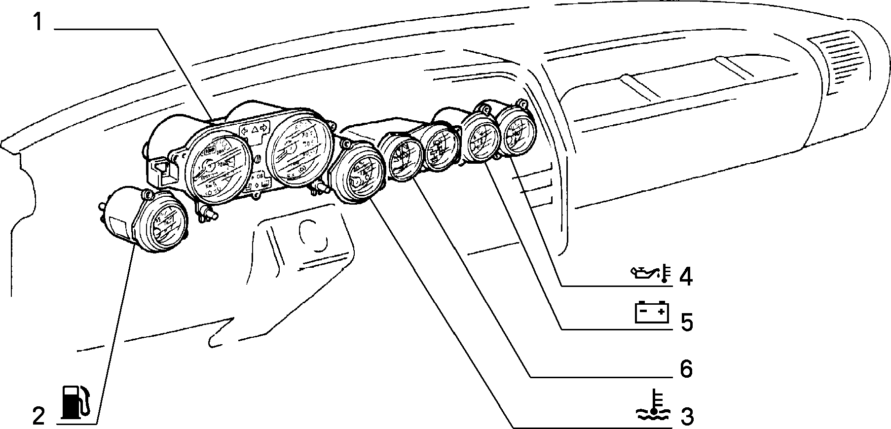 OPERATION INDICATORS إلى عن على Lancia THEMA THEMA 3.0 V6 FL.92 (1992 - 1994)