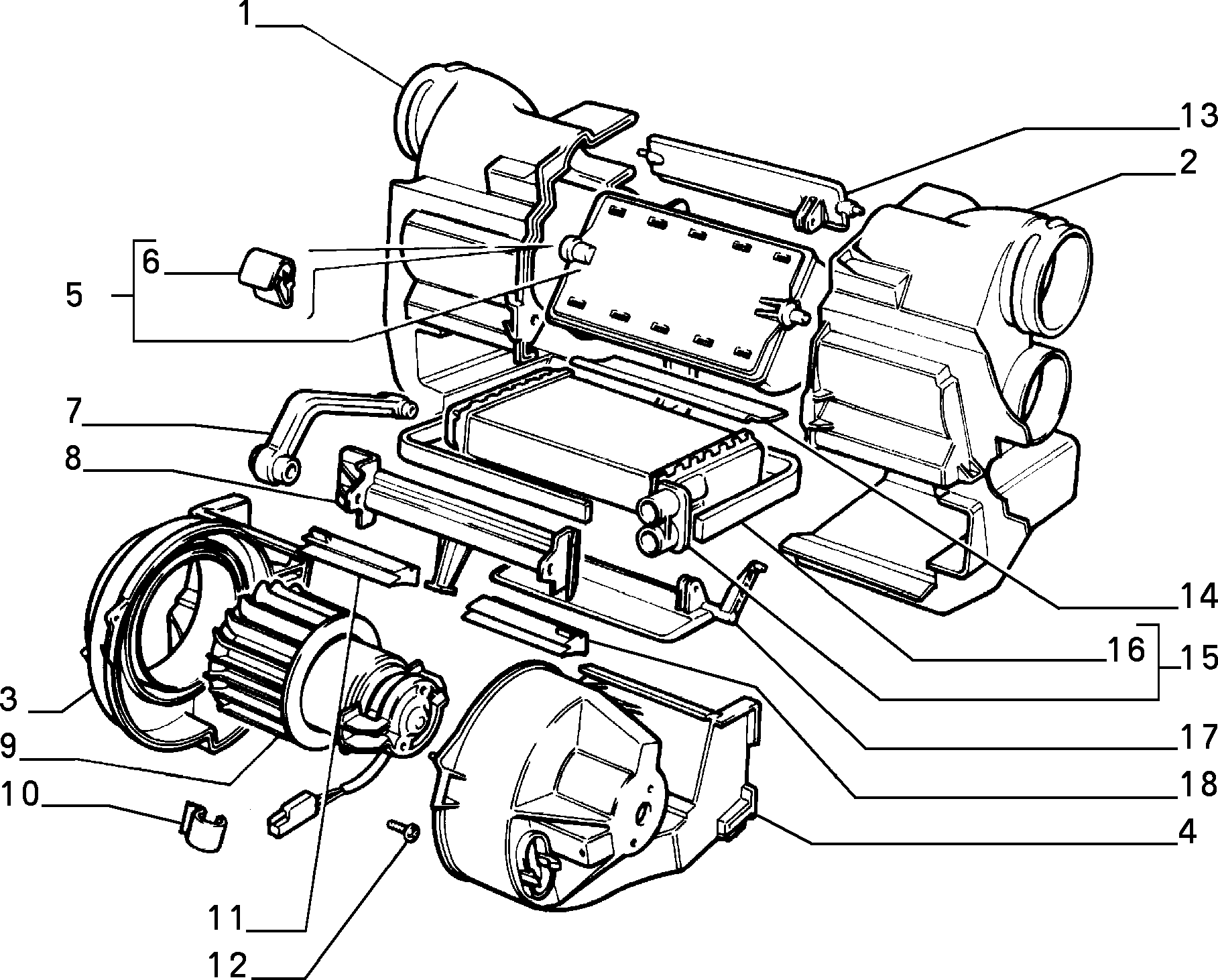 CONDITIONER COMPONENT إلى عن على Lancia THEMA THEMA 3.0 V6 FL.92 (1992 - 1994)
