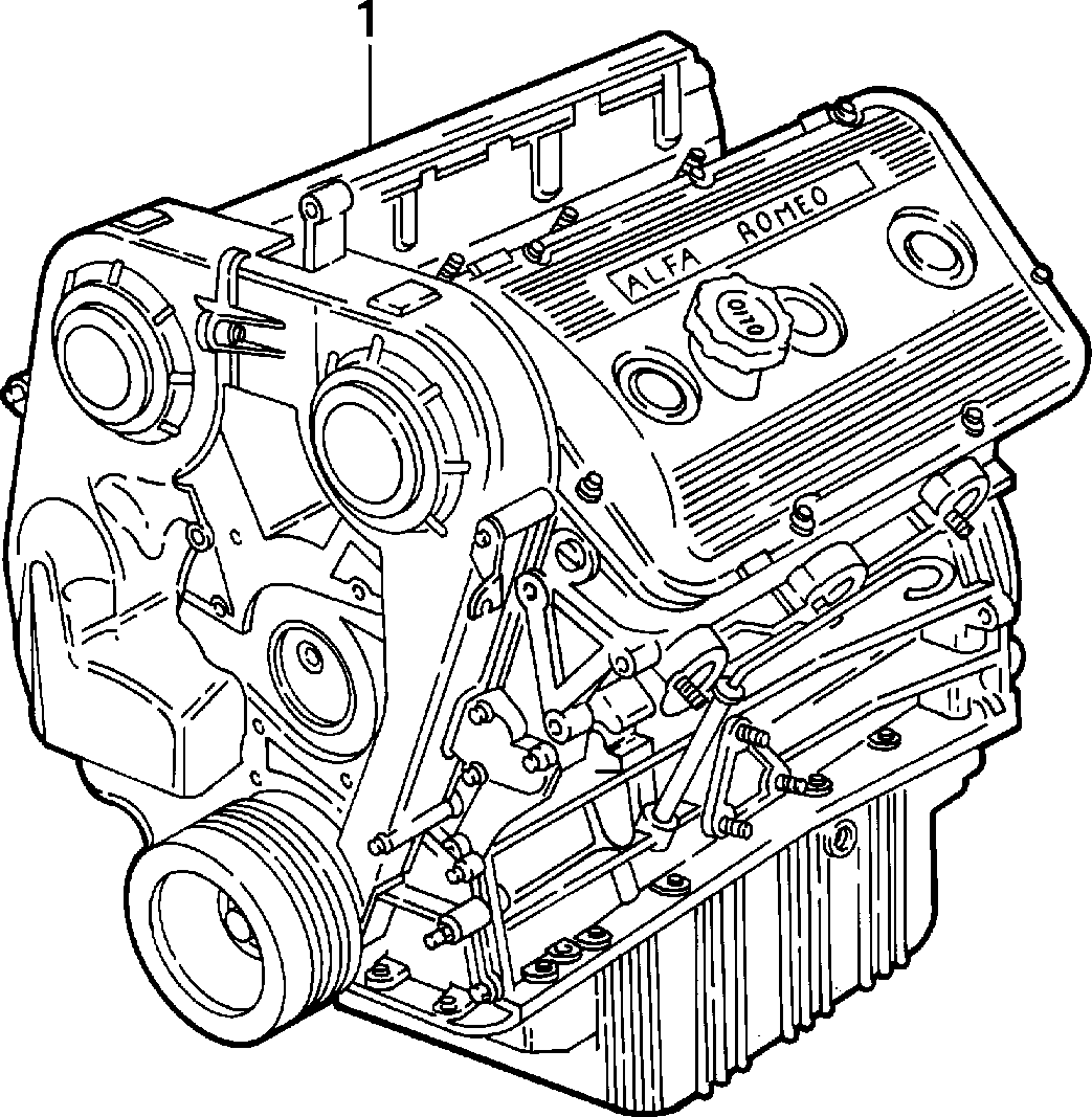 ENGINE pour Alfa Romeo 166 166 BZ-DS (1998 - 2007)