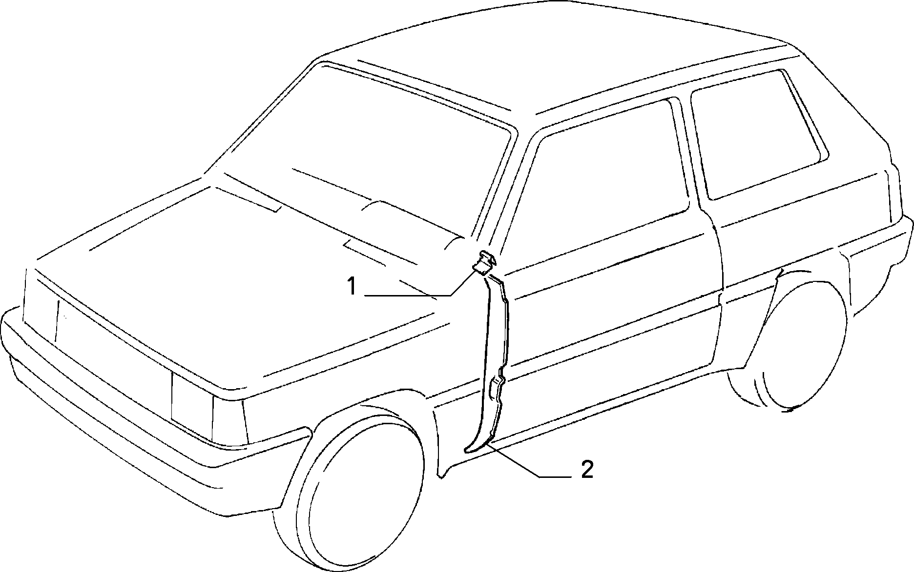 PROTECTION ITEMS 为了 Fiat PANDA PANDA DS (1986 - 1993)