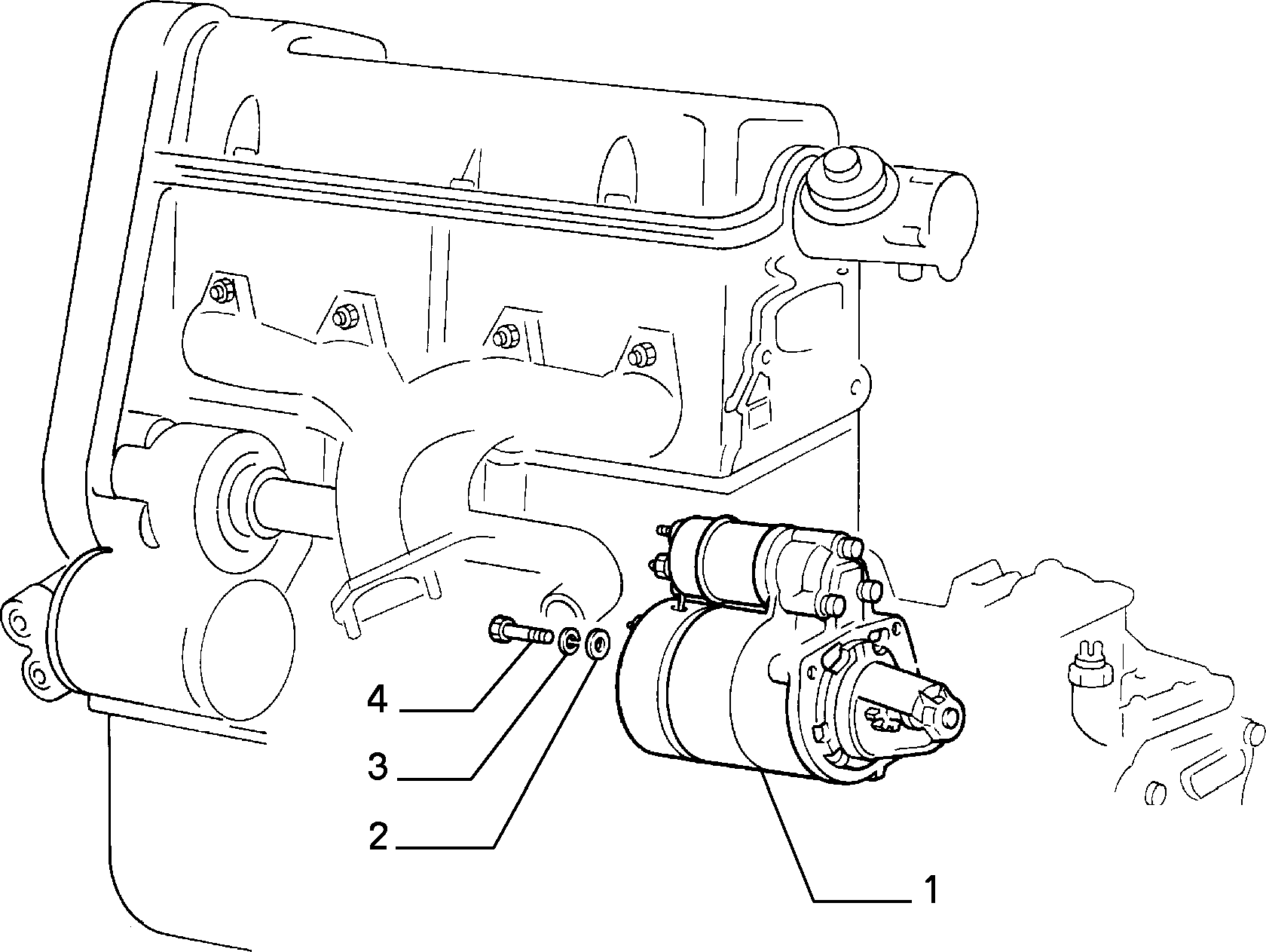ENGINE STARTING EQUIPMENT for Fiat PANDA PANDA 4X2 MAQ 91 (1991 - 2003)