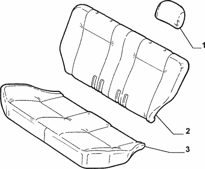 BACK SEAT COVERS for Fiat PALIO PALIO WE EXTRA EUROPA (1997 - 2002)