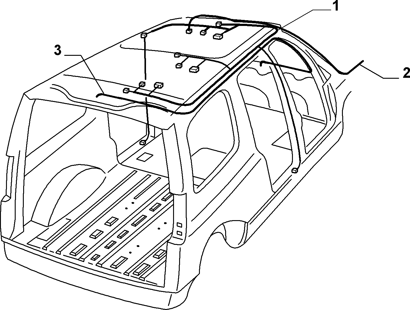 CABLE HARNESS (REAR SEAT) для Fiat ULYSSE NUOVO ULYSSE (2001 - 2010)