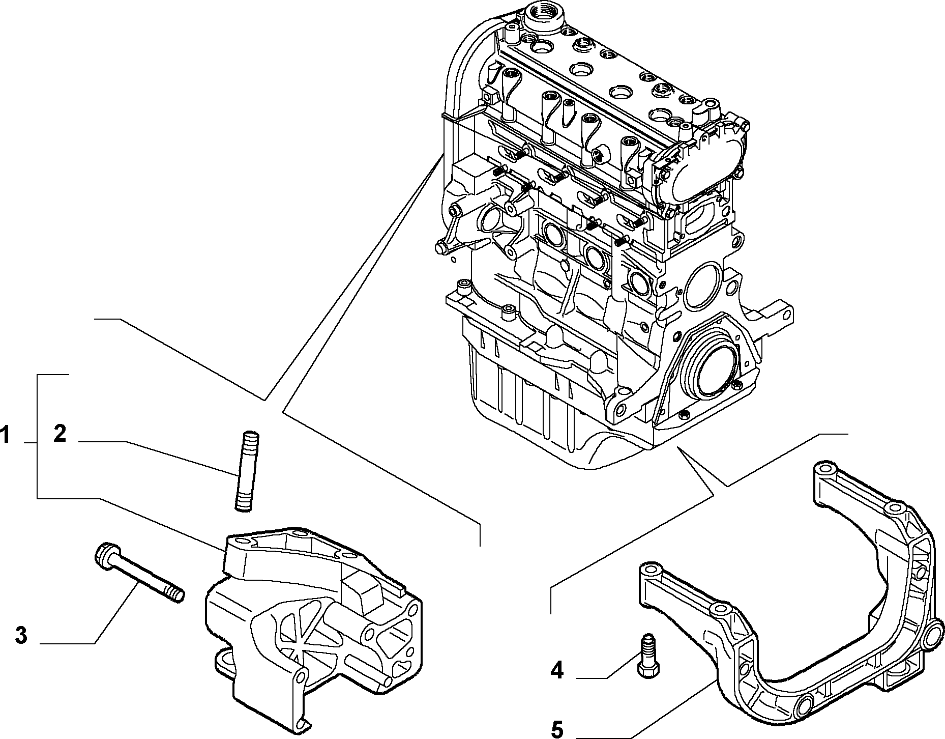 ENGINE SUSPENSIONS за Lancia YPSILON YPSILON (2003 - 2009)