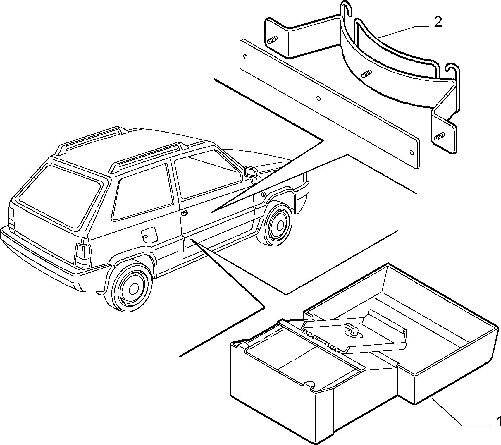 AUXILIARY ARRANGEMENT for Fiat PANDA PANDA 4X2 MAQ 91 (1991 - 2003)