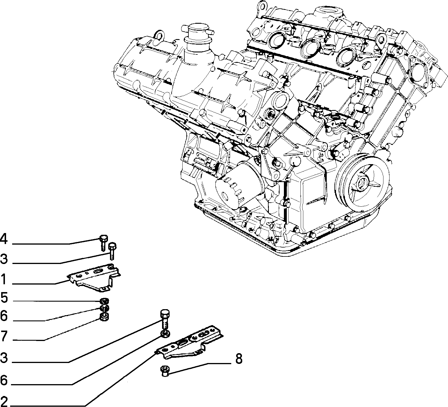 POWER PLANT SUSPENSIONS إلى عن على Lancia THEMA THEMA BZ\DS R.88 (1988 - 1992)