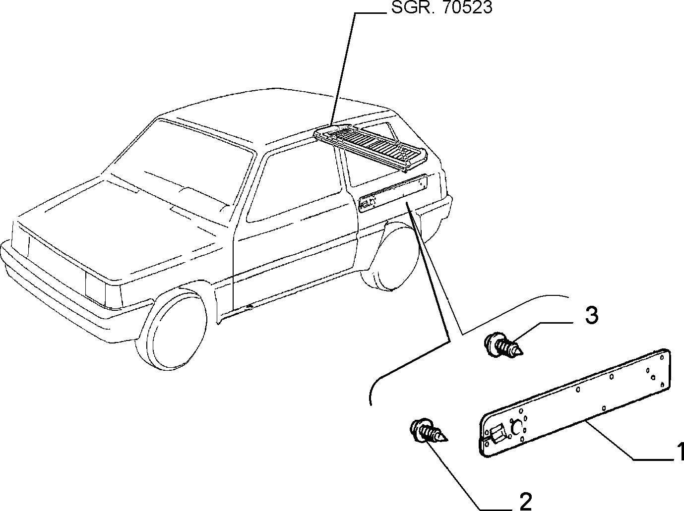 FURNISHINGS (INTERNAL PANELS) for Fiat PANDA PANDA 4X2 MAQ 91 (1991 - 2003)