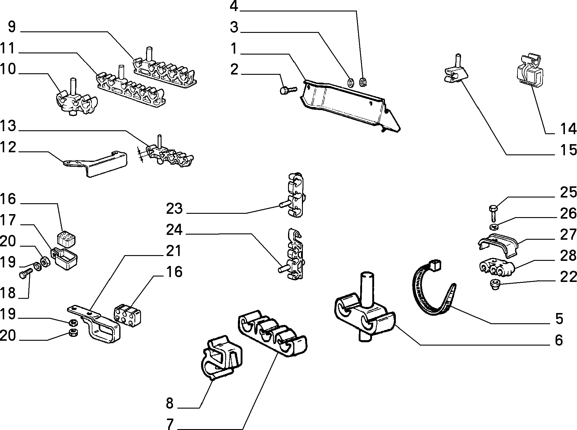 BRAKING SYSTEM FIXINGS для Lancia THEMA THEMA BZ\DS R.88 (1988 - 1992)