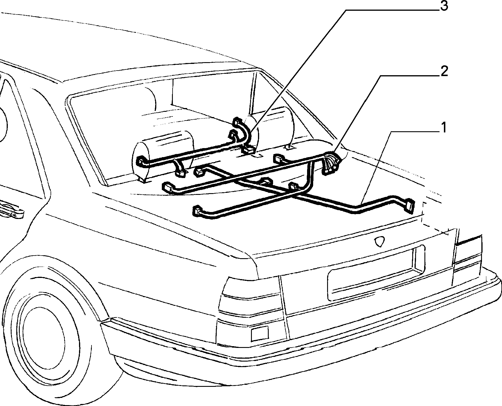 CABLE HARNESS (REAR SEAT) إلى عن على Lancia THEMA THEMA BZ\DS R.88 (1988 - 1992)