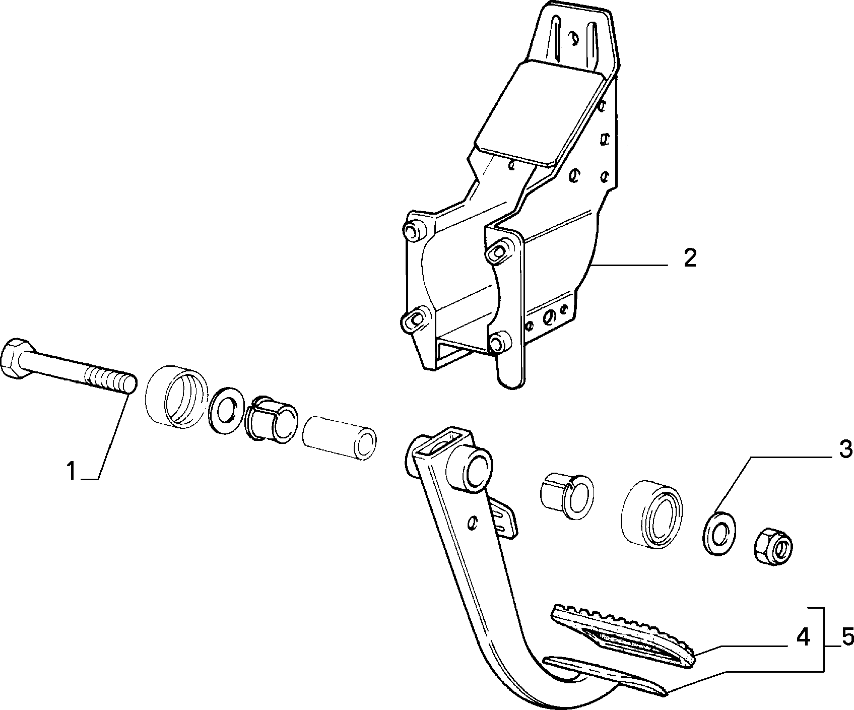 BRAKE PEDAL CONTROL إلى عن على Lancia THEMA THEMA 3.0 V6 FL.92 (1992 - 1994)