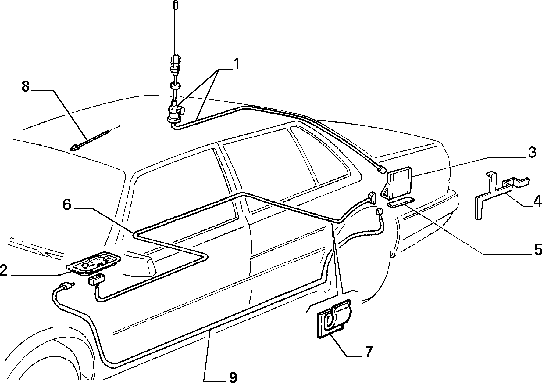 CAR RADIO DEVICES для Lancia THEMA THEMA BZ\DS R.88 (1988 - 1992)