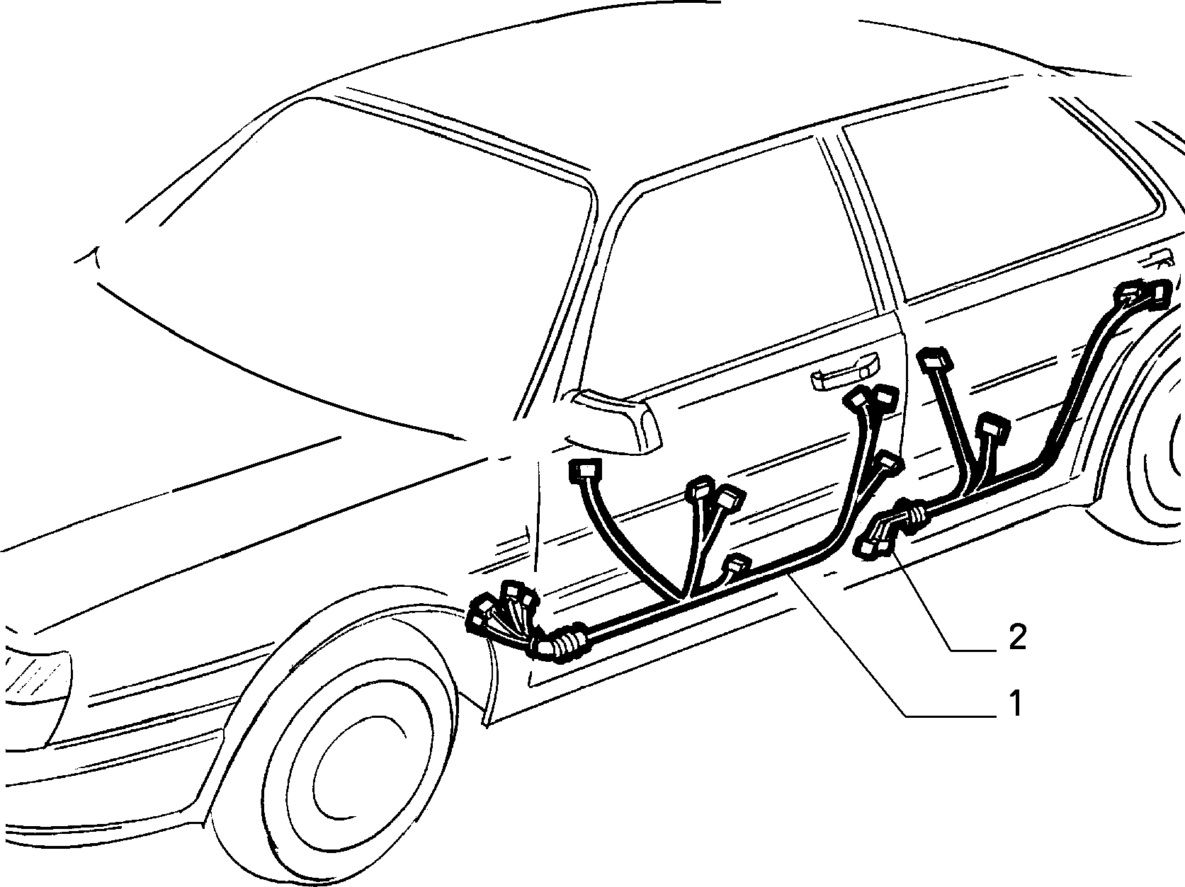 ADDITIONAL CABLES ASSEMBLAGE إلى عن على Lancia THEMA THEMA 3.0 V6 FL.92 (1992 - 1994)