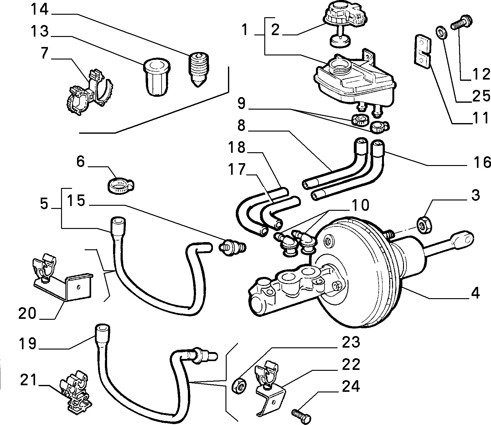 HYDRAULIC BRAKE CONTROL WITH ANTISKID for Alfa Romeo GTV G T V (1995 - 1998)