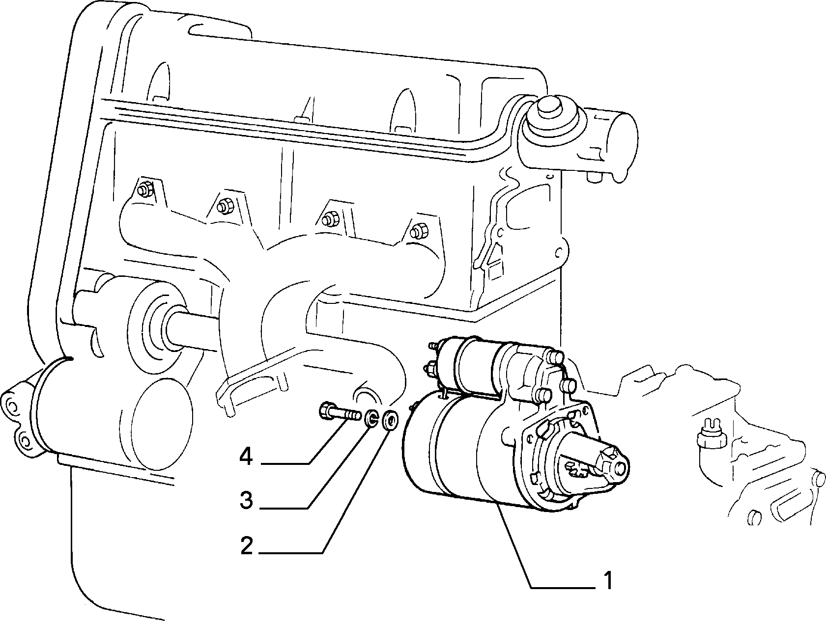 ENGINE STARTER for Fiat PANDA PANDA 4X2 RL\86 (1985 - 1991)