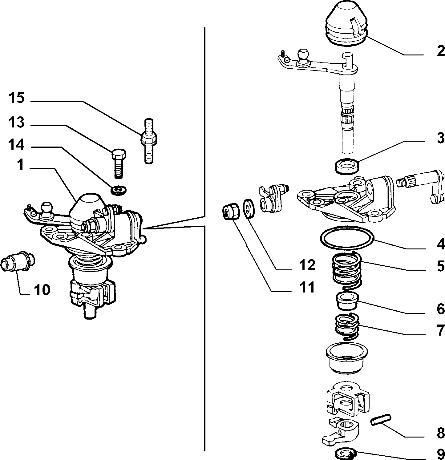 TRANSMISSION INNER CONTROLS for Alfa Romeo 166 166 BZ-DS (1998 - 2007)