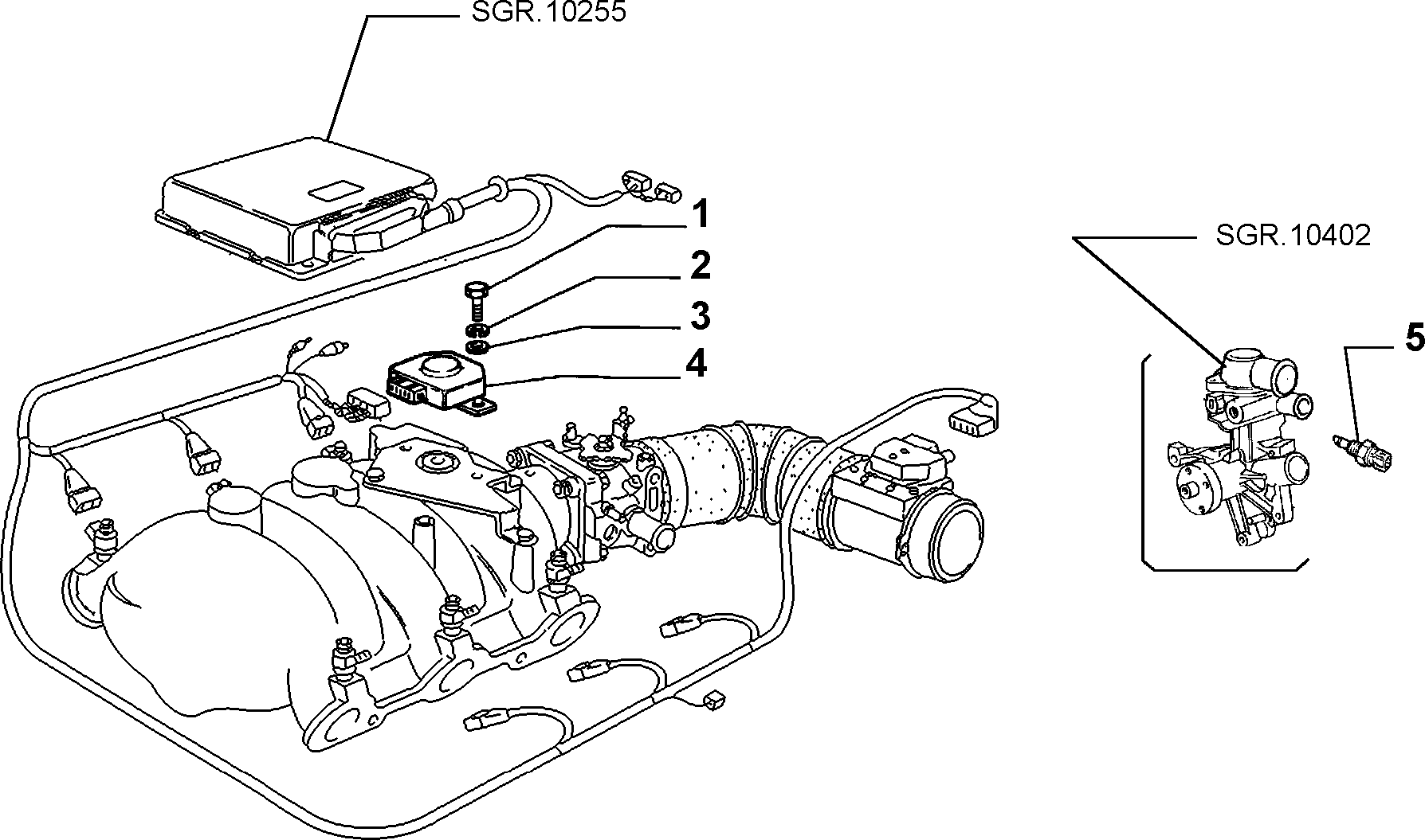 FUEL SUPPLY AND INJECTION إلى عن على Lancia THEMA THEMA BZ\DS R.88 (1988 - 1992)