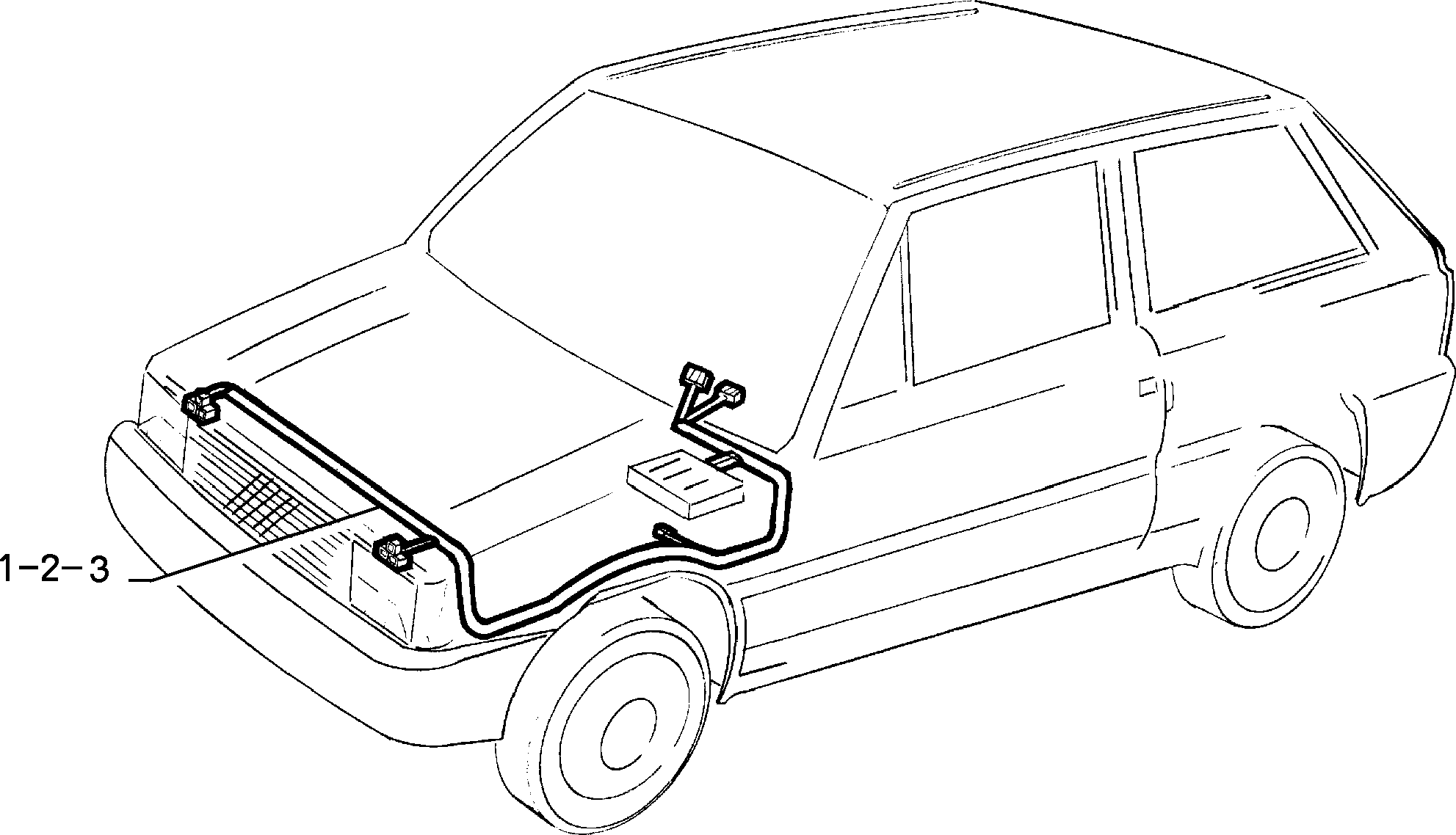 CABLE HARNESS (FRONT) voor Fiat PANDA PANDA 4X2 RL\86 (1985 - 1991)
