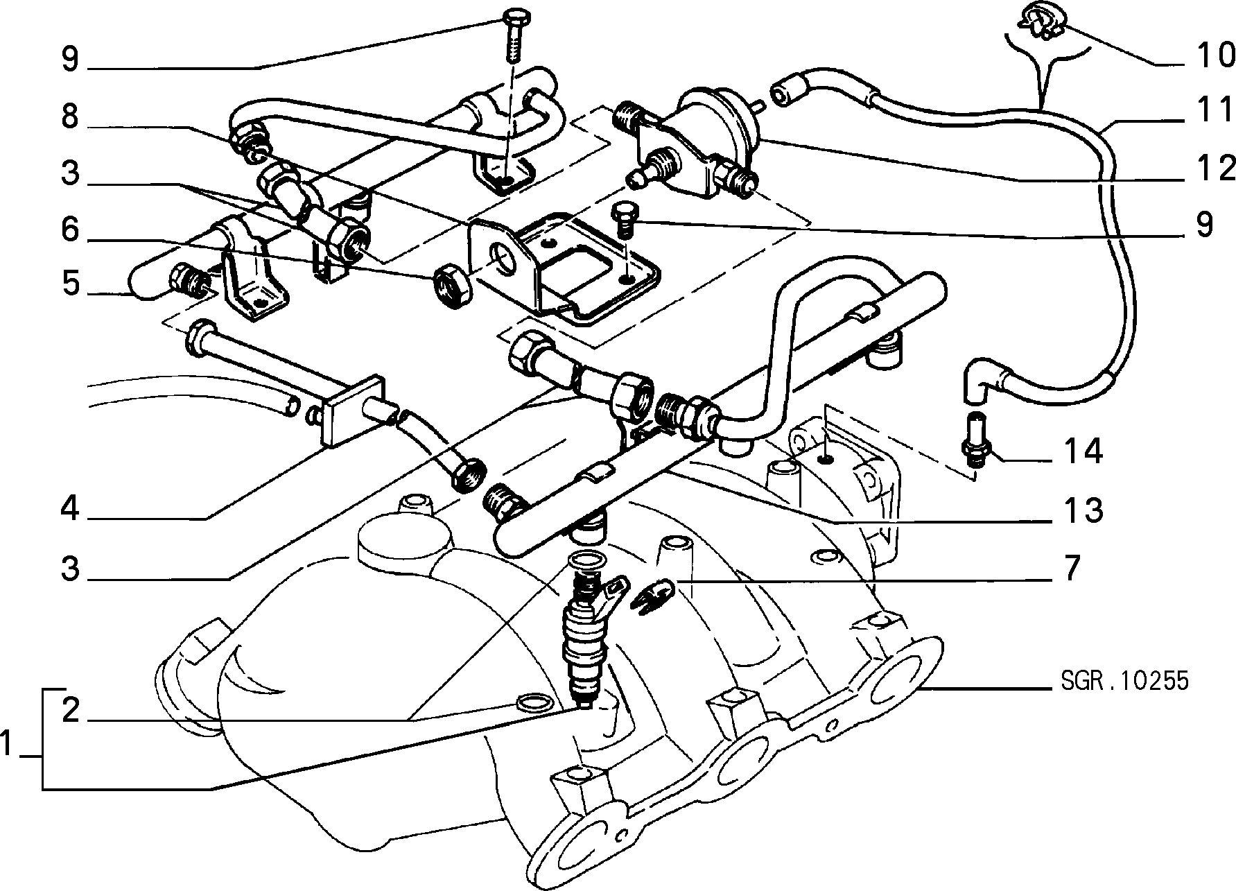 FUEL SUPPLY AND INJECTION для Lancia THEMA THEMA BZ\DS R.88 (1988 - 1992)