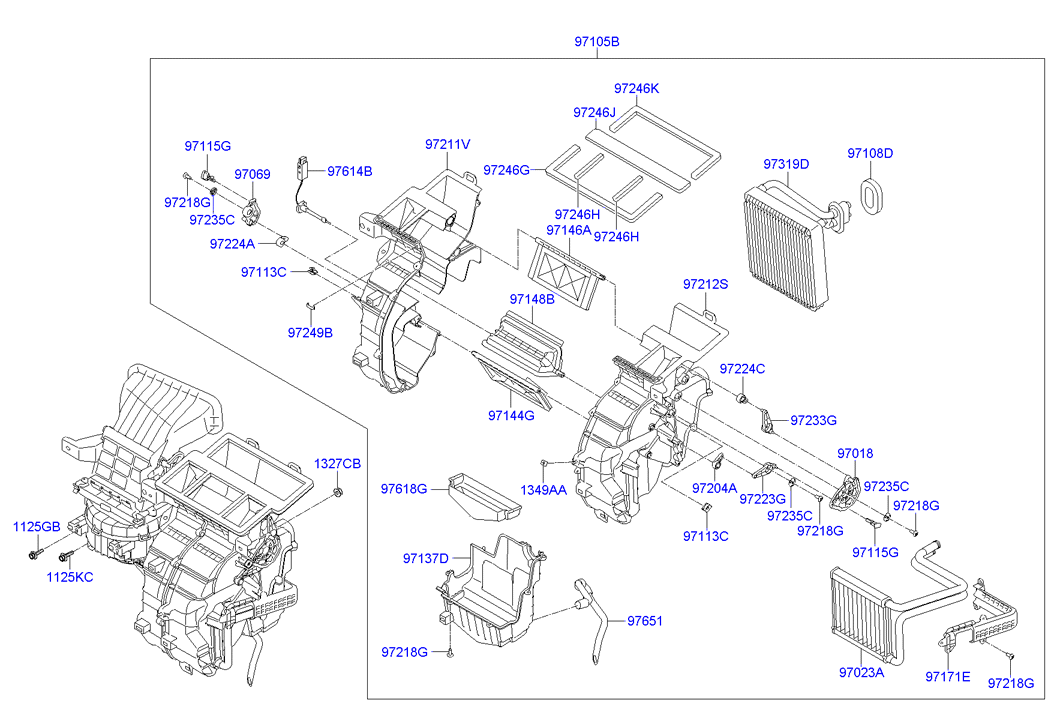 Hyundai 2024 eon evaporator