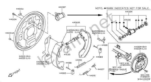 Original catalogs of auto parts.